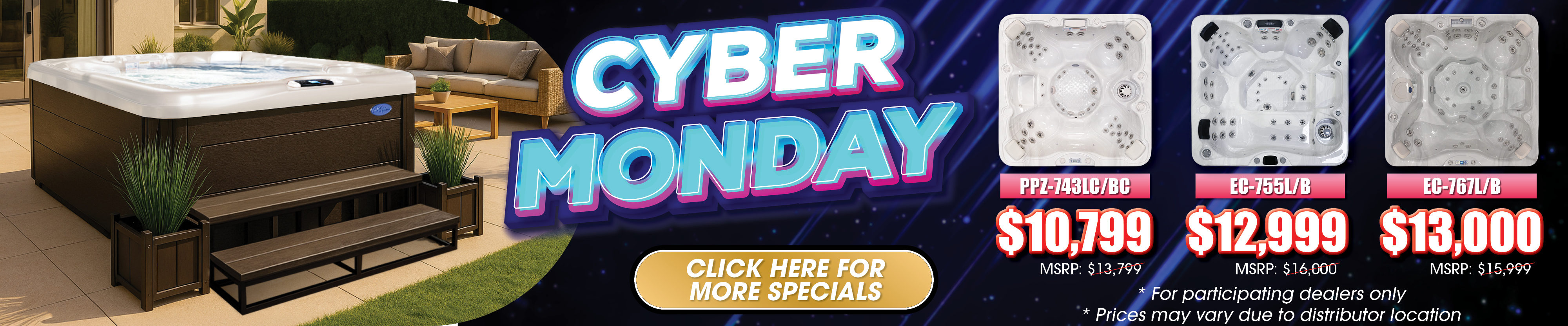 Calspas hot tub being used in a family setting - Springdale